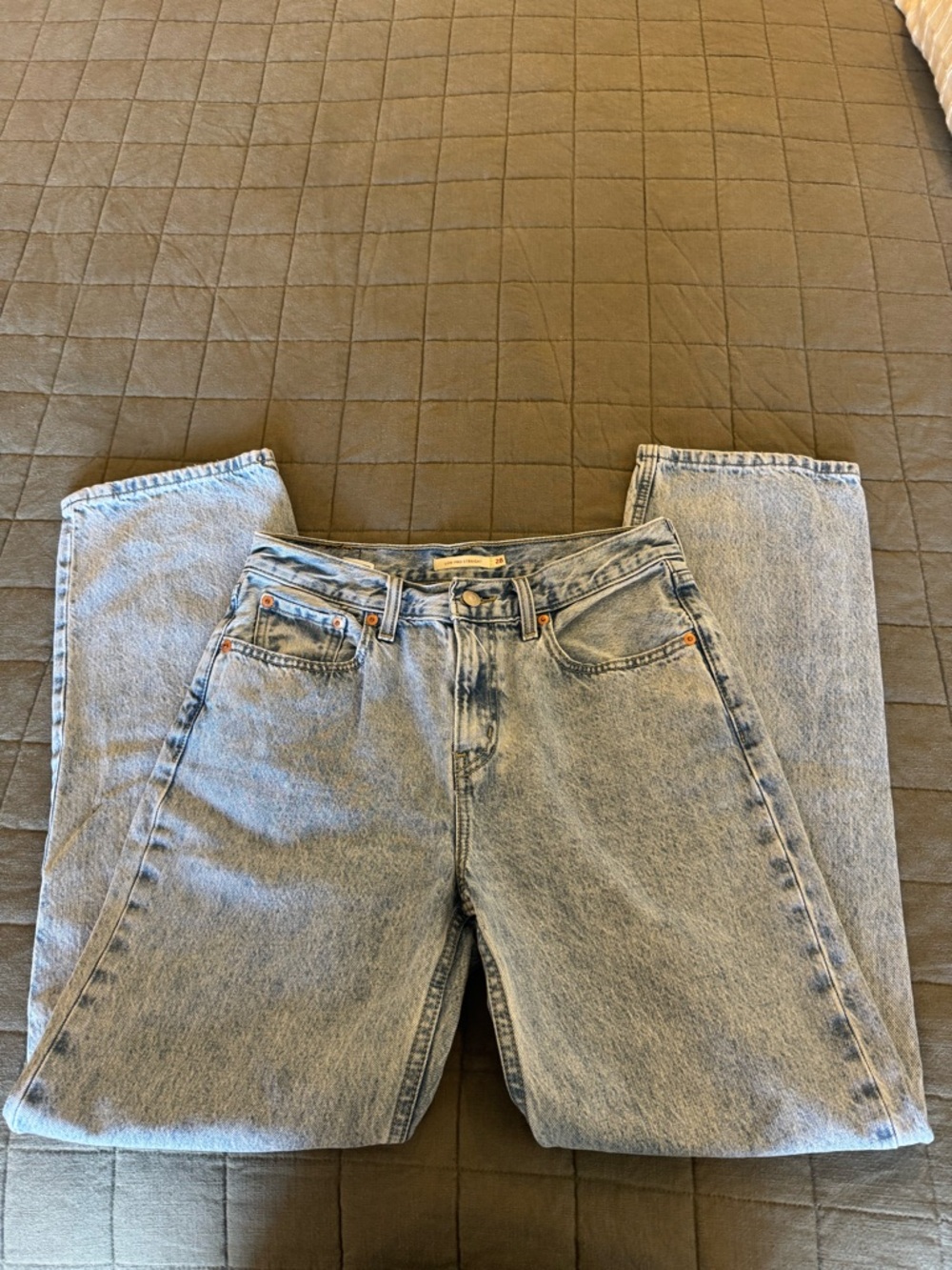 Levi's Light Blue Straight Leg Jeans